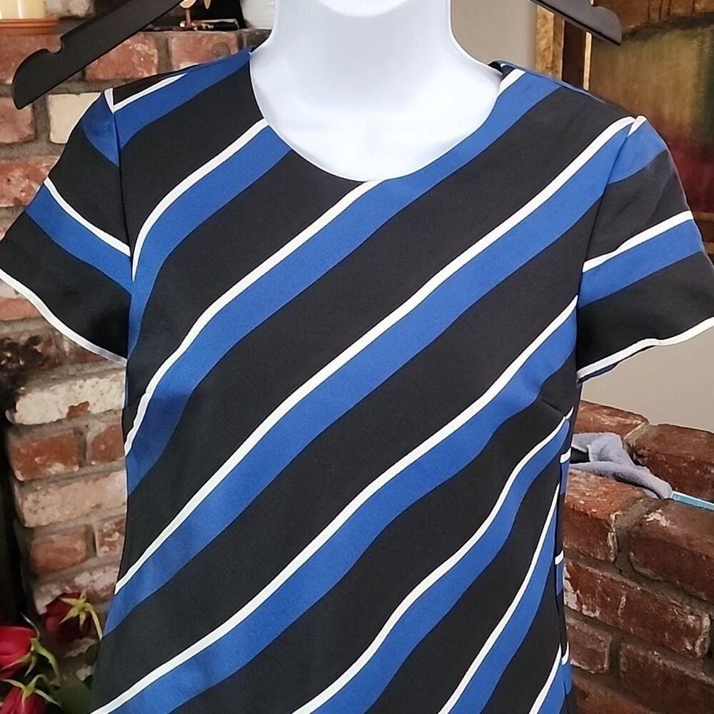 Cynthia Steffe Women's Blue and Black Dress - Picture 7 of 8